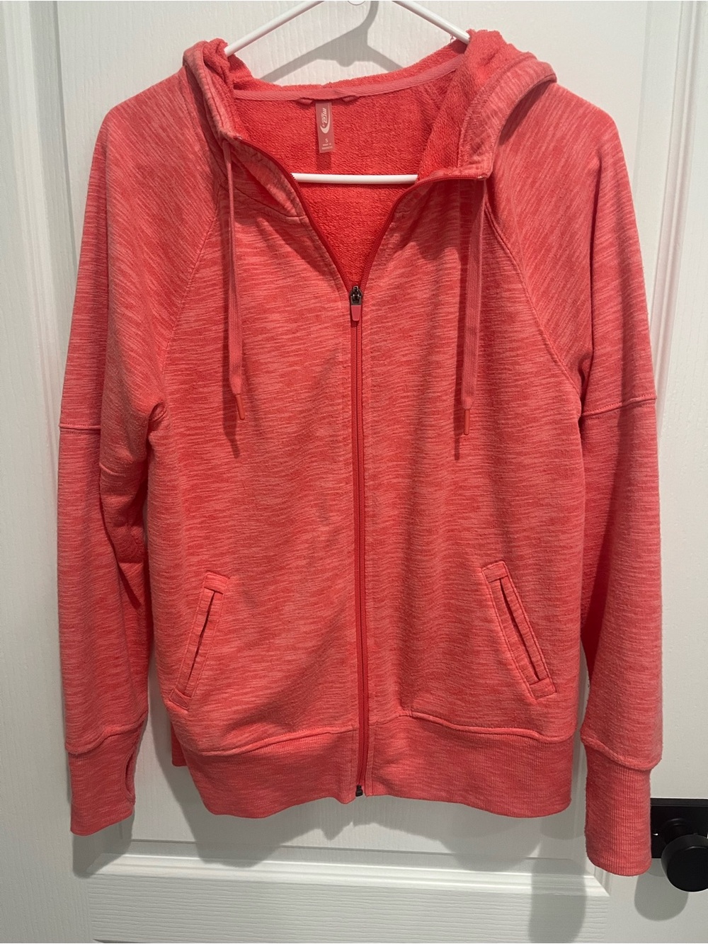 MTA Sport Coral Heather Full-Zip Hoodie Jacket